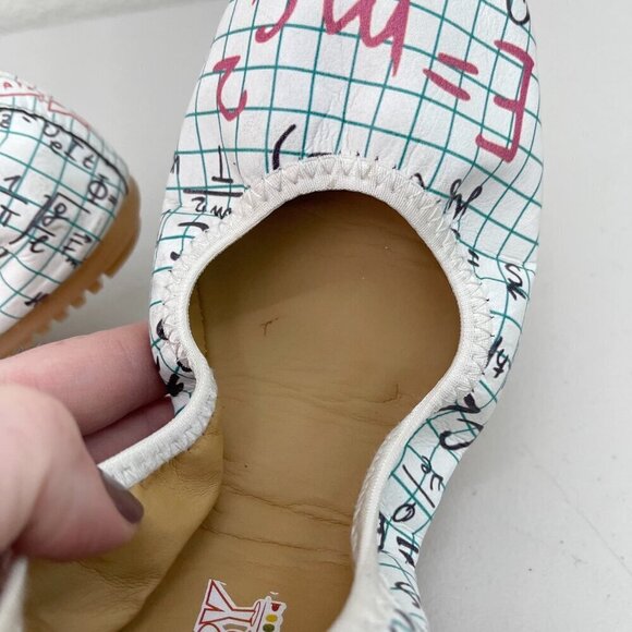 Goby Math Science Novelty Print Slip On Ballet Flats Shoes Womens size 39 US 8.5 - Picture 4 of 10